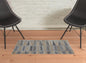 4' X 6' Tan Gray And Taupe Geometric Hand Woven Stain Resistant Area Rug With Fringe