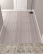 2' X 3' Taupe Ivory And Gray Abstract Distressed Area Rug With Fringe
