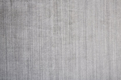 4' X 6' Gray Blue And Black Wool Hand Knotted Stain Resistant Area Rug