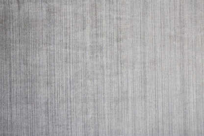 4' X 6' Gray Blue And Black Wool Hand Knotted Stain Resistant Area Rug