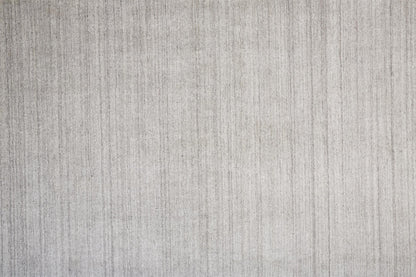 4' X 6' Gray Blue And Black Wool Hand Knotted Stain Resistant Area Rug