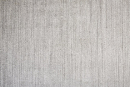 4' X 6' Gray Blue And Black Wool Hand Knotted Stain Resistant Area Rug