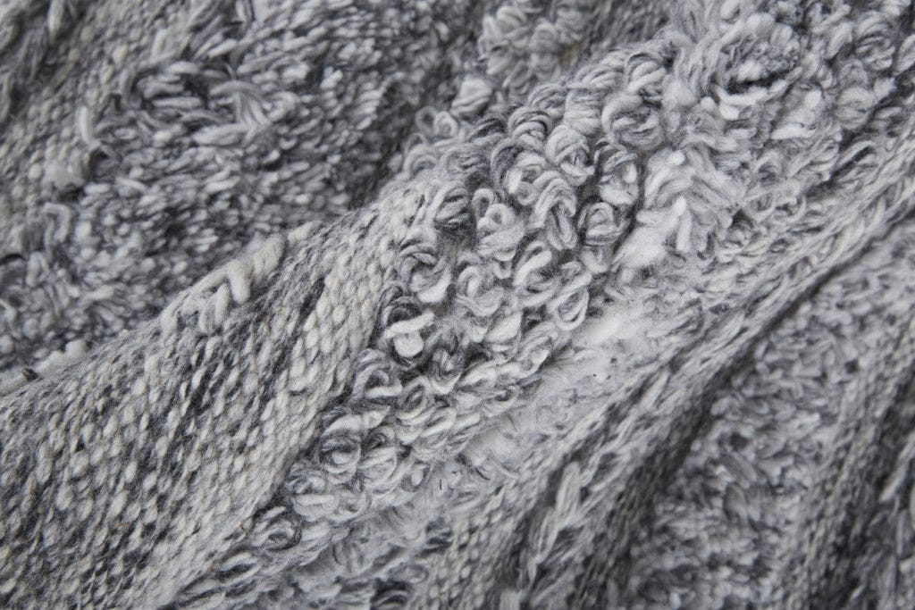 4' X 6' Ivory And Taupe Striped Hand Woven Stain Resistant Area Rug