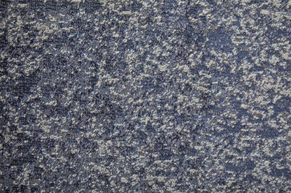 4' X 6' Ivory And Blue Abstract Power Loom Area Rug