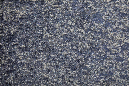 4' X 6' Ivory And Blue Abstract Power Loom Area Rug