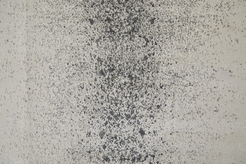 4' X 6' Ivory And Blue Abstract Power Loom Area Rug