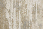 5' X 8' Ivory Gold And Gray Abstract Stain Resistant Area Rug