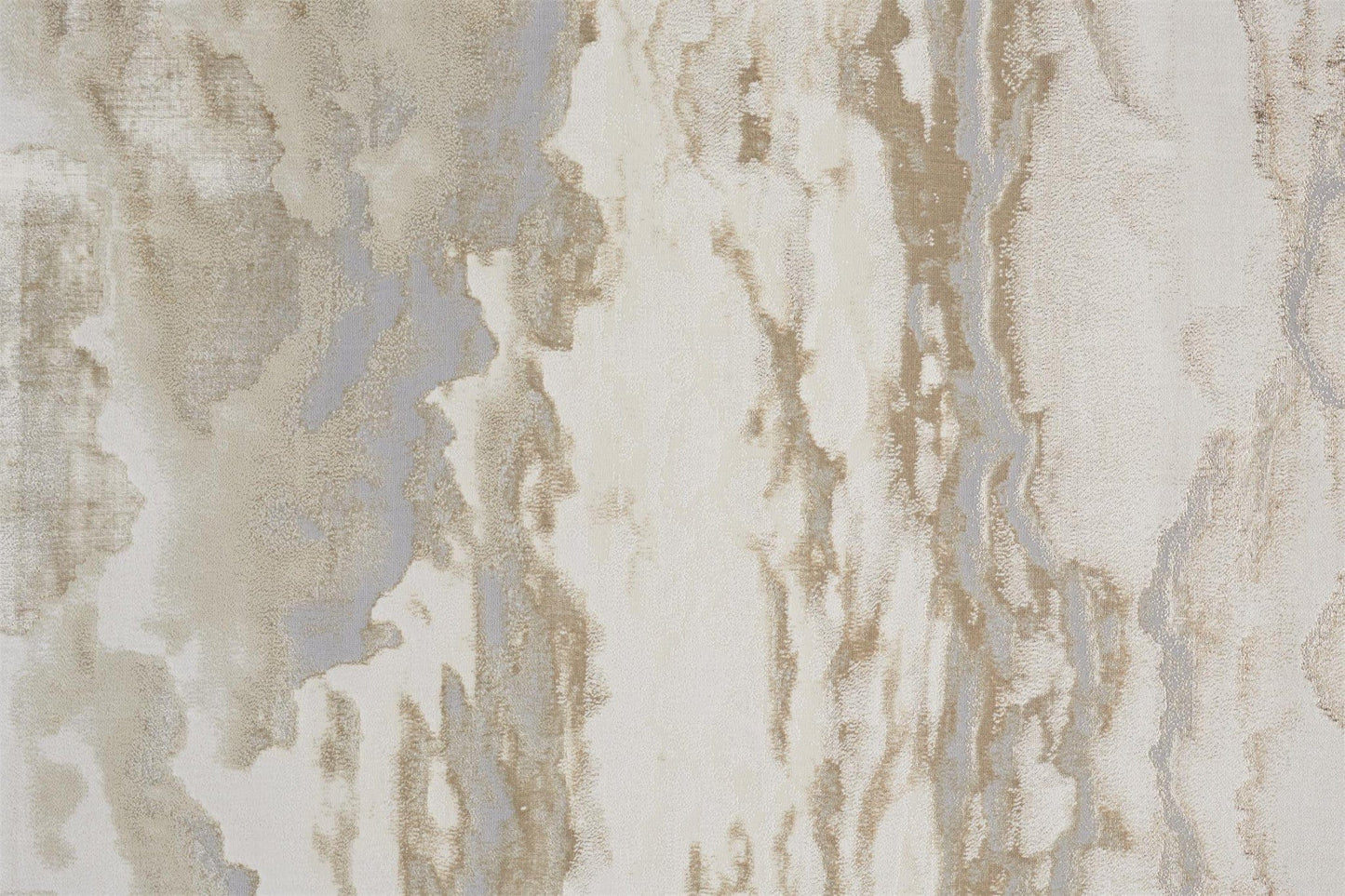 4' X 6' Ivory Tan And Gray Abstract Area Rug