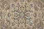 4' X 6' Brown Ivory And Tan Floral Power Loom Distressed Area Rug