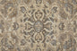 4' X 6' Brown Ivory And Tan Floral Power Loom Distressed Area Rug
