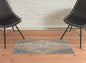 4' X 6' Silver Tan And Gray Floral Power Loom Area Rug