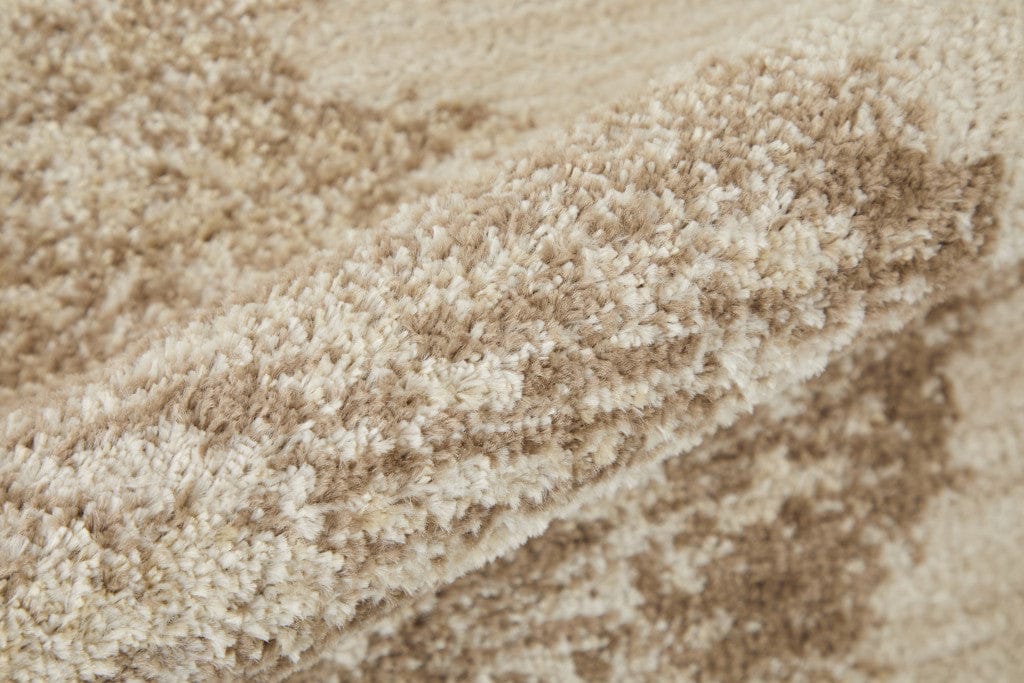 4' X 6' Blue And Ivory Geometric Power Loom Distressed Area Rug