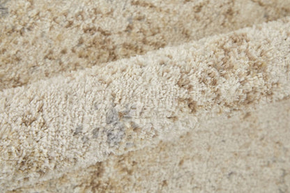 4' X 6' Blue And Ivory Abstract Power Loom Distressed Area Rug