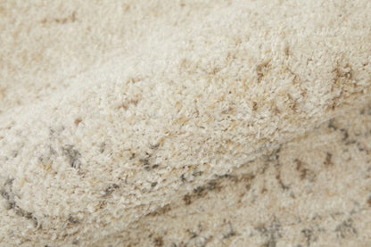 4' X 6' Ivory Tan And Gray Abstract Power Loom Distressed Area Rug