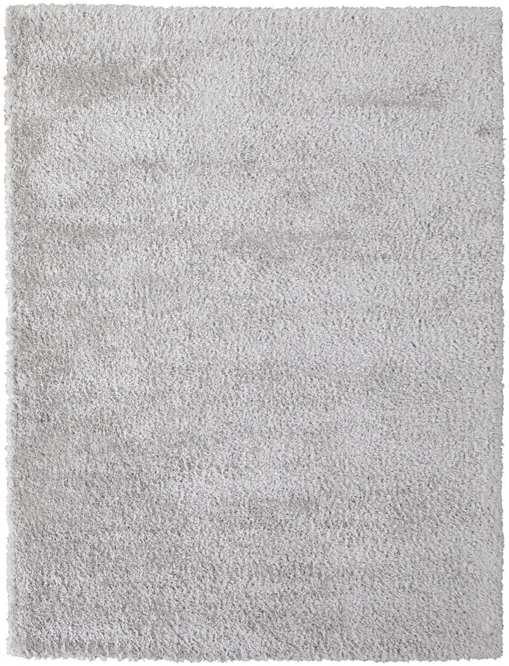 4' X 6' Ivory Shag Power Loom Stain Resistant Area Rug