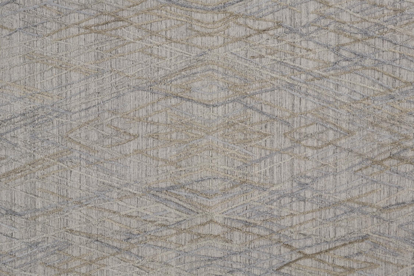 4' X 6' Gray And Ivory Abstract Hand Woven Area Rug