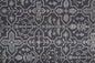 4' X 6' Blue And Gray Wool Floral Tufted Handmade Stain Resistant Area Rug