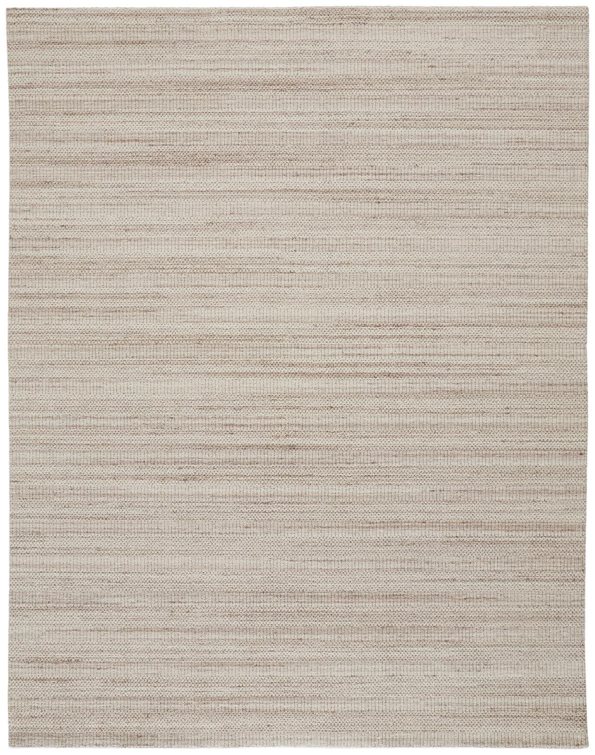 4' X 6' Ivory Wool Hand Woven Stain Resistant Area Rug