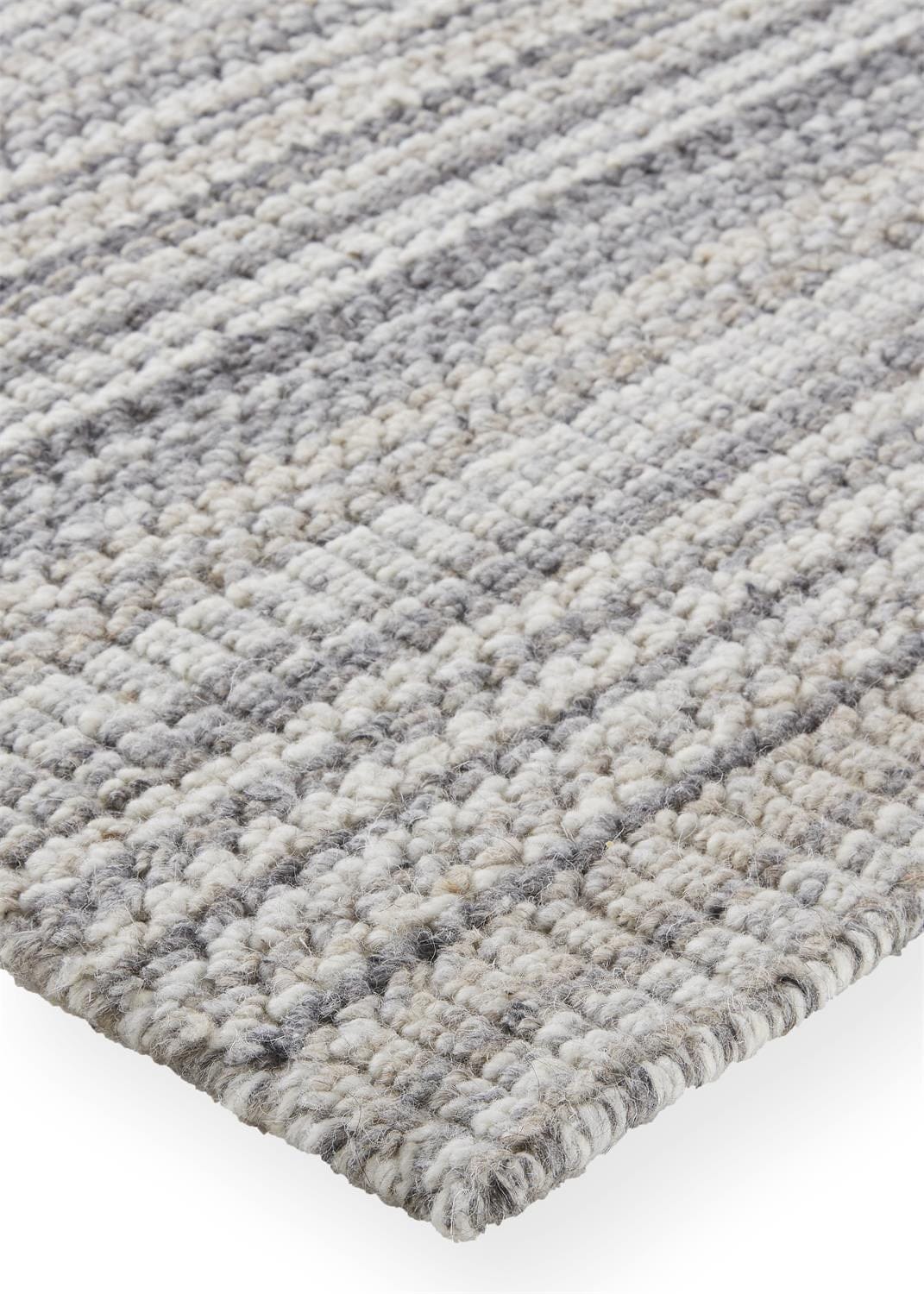 4' X 6' Ivory Wool Hand Woven Stain Resistant Area Rug