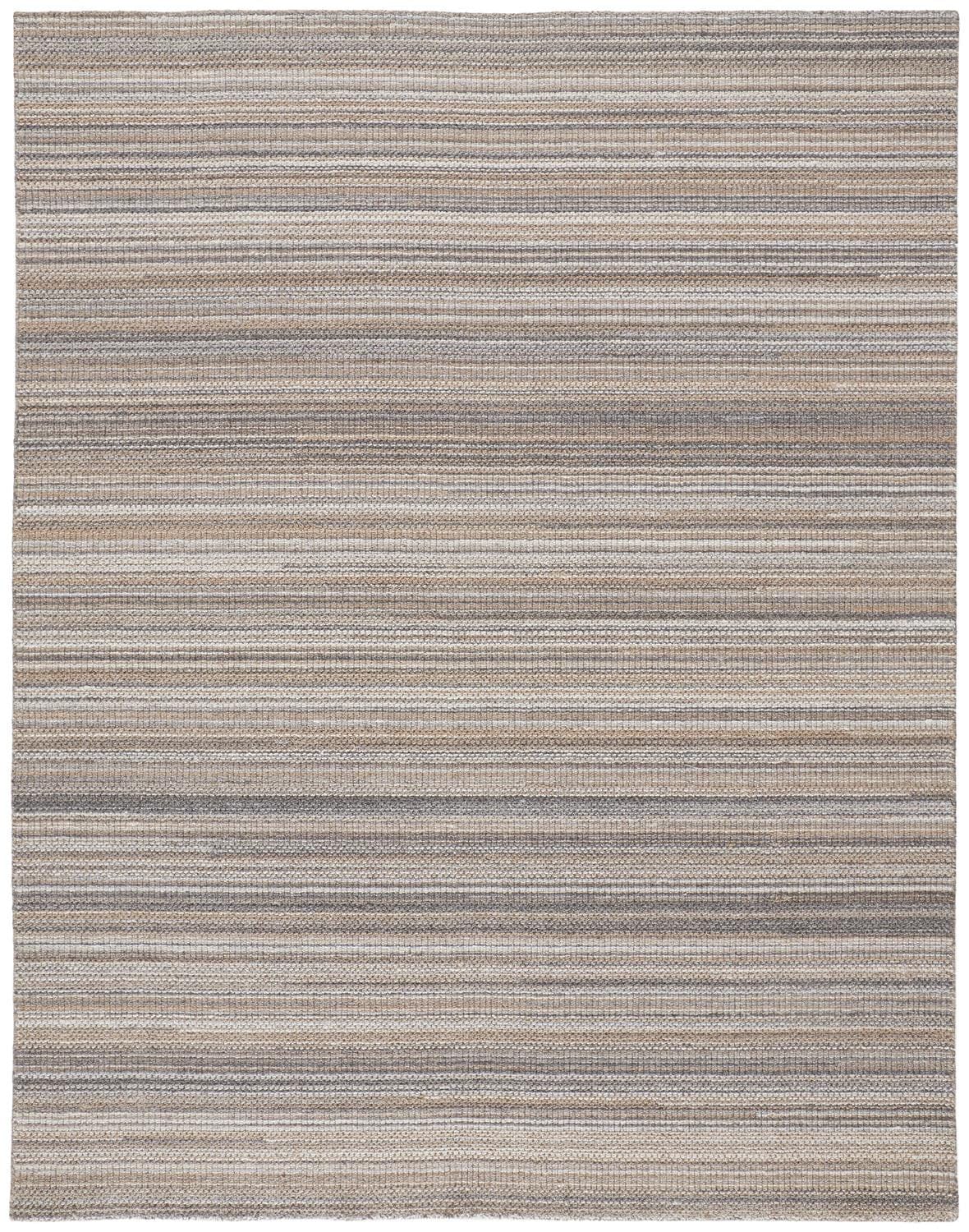 4' X 6' Ivory Wool Hand Woven Stain Resistant Area Rug