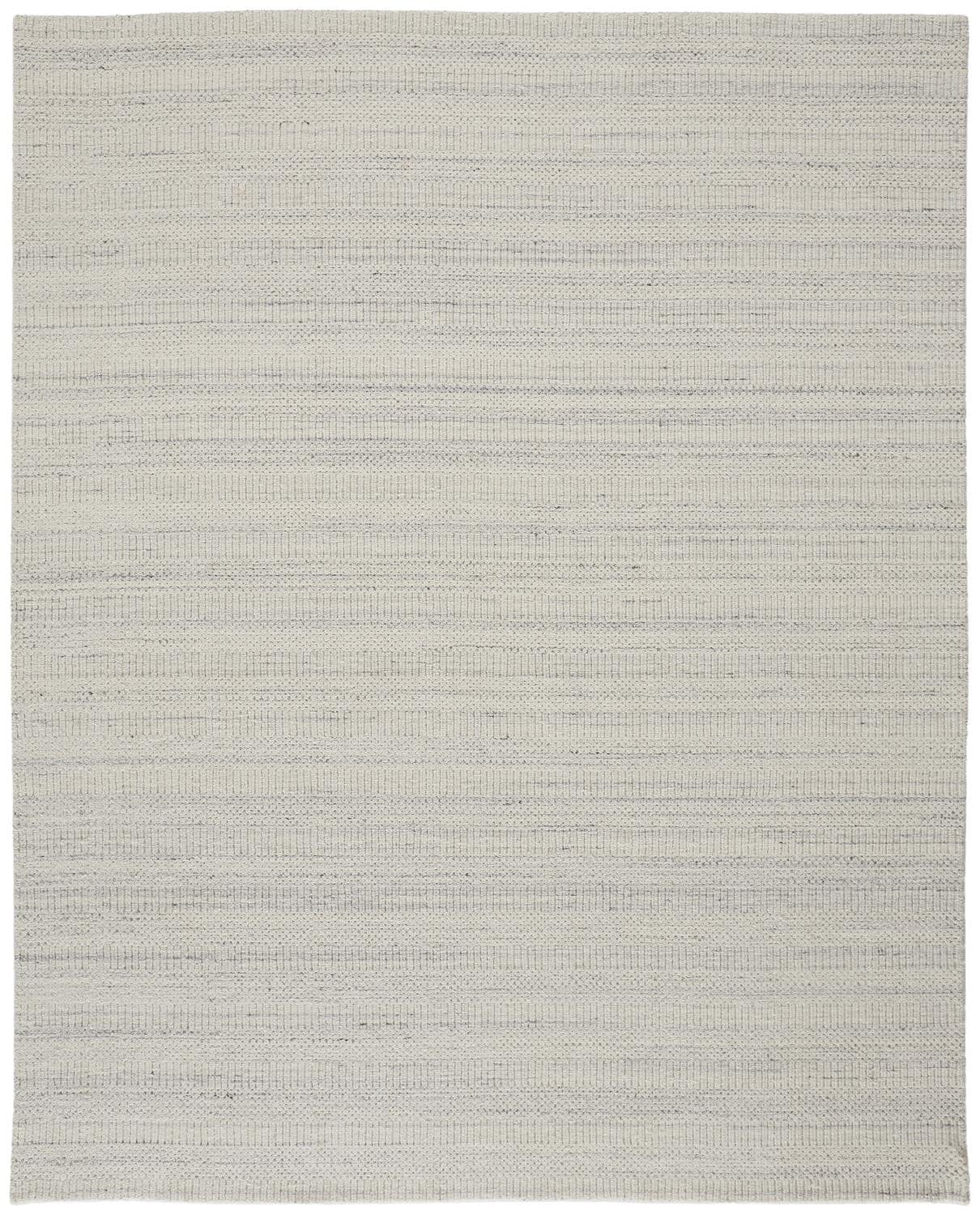 4' X 6' Ivory Wool Hand Woven Stain Resistant Area Rug