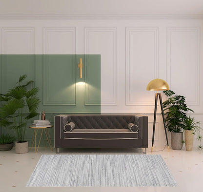 4' X 6' Ivory Wool Hand Woven Stain Resistant Area Rug