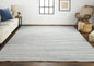 4' X 6' Ivory Wool Hand Woven Stain Resistant Area Rug