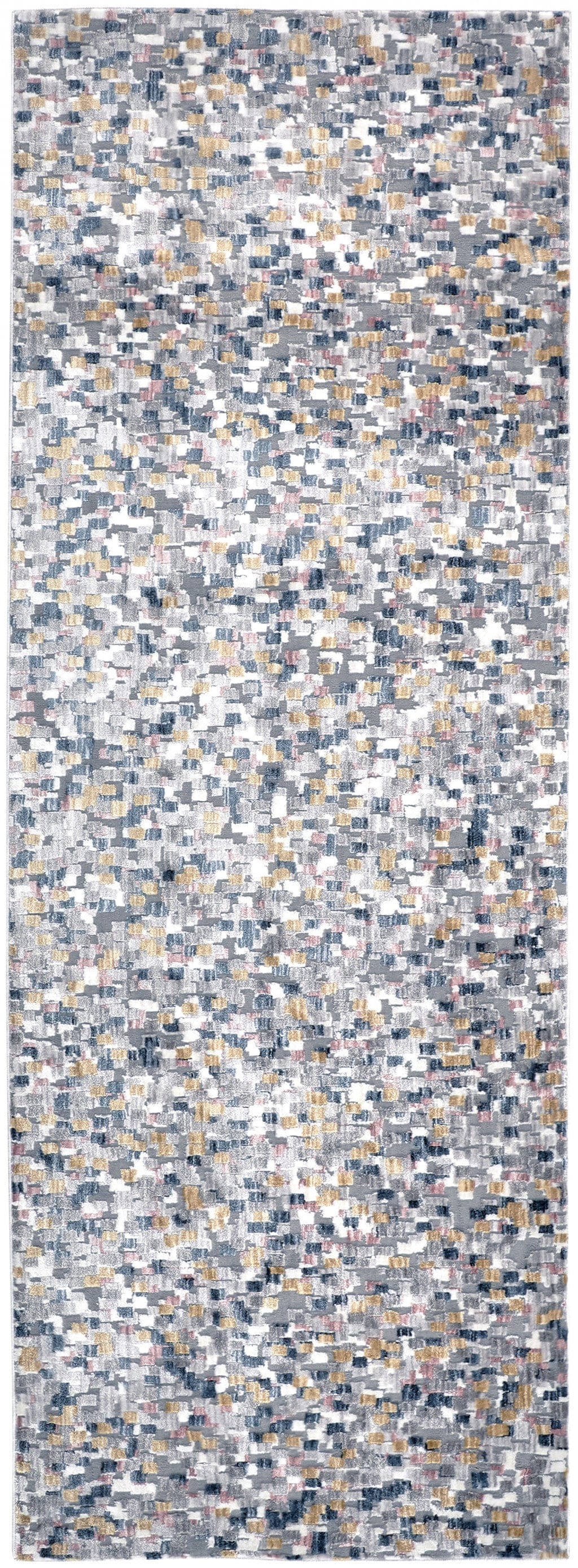 4' X 6' Taupe Tan And Orange Abstract Stain Resistant Area Rug