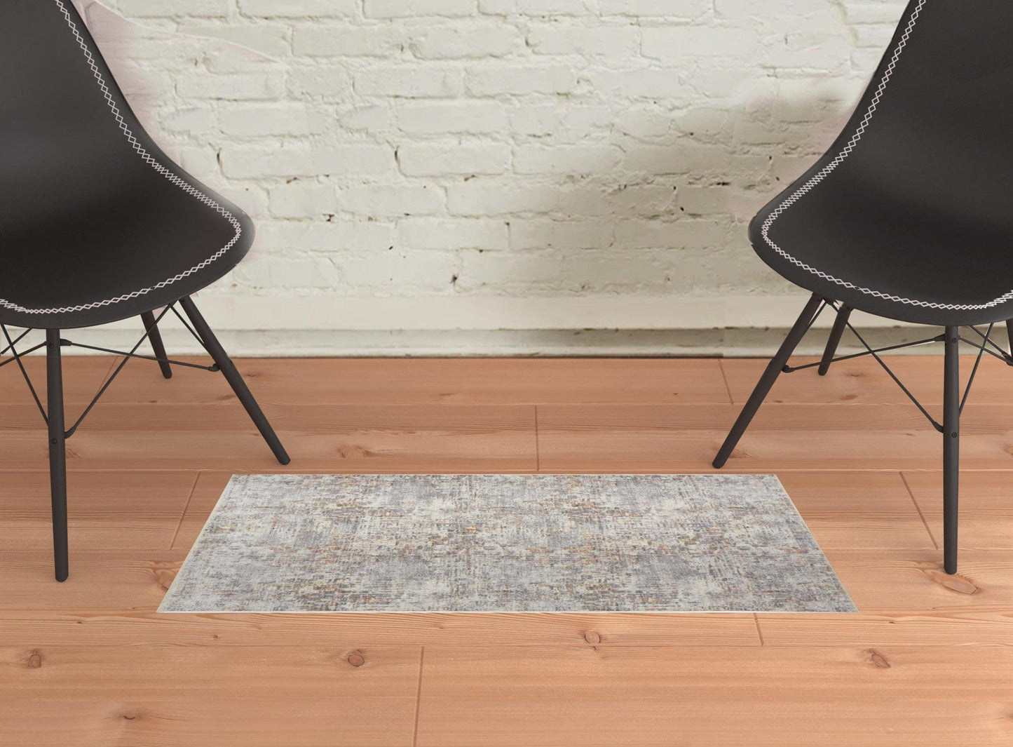 4' X 6' Ivory Tan And Taupe Abstract Stain Resistant Area Rug