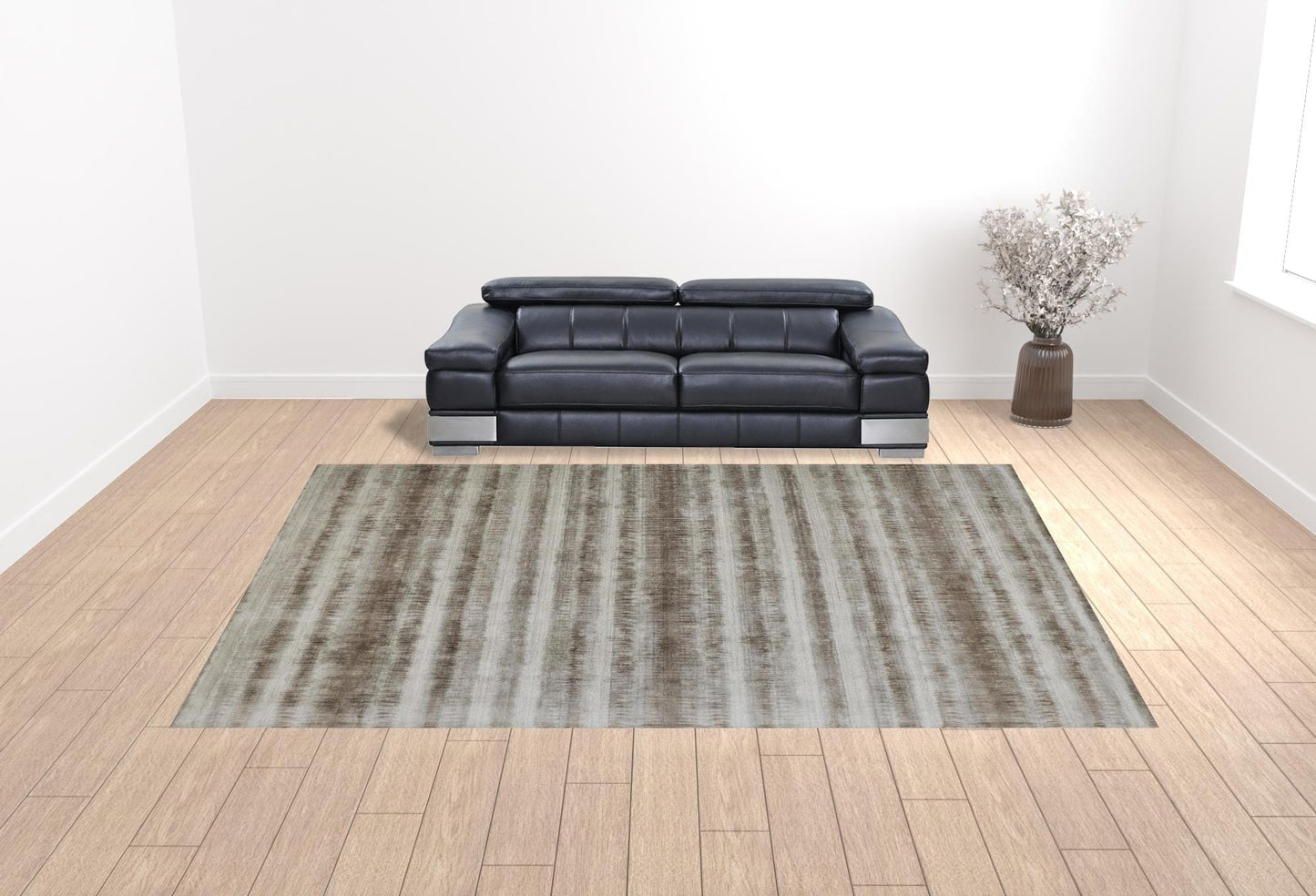 4' X 6' Tan Ivory And Pink Abstract Hand Woven Area Rug