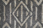 4' X 6' Gray And Ivory Geometric Power Loom Stain Resistant Area Rug