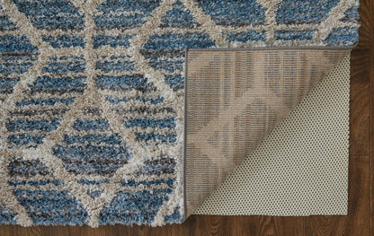 4' X 6' Tan Taupe And Ivory Geometric Power Loom Stain Resistant Area Rug