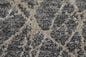 4' X 6' Gray And Ivory Abstract Power Loom Stain Resistant Area Rug