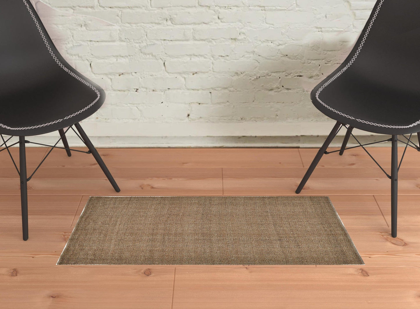 5' X 8' Gray Ivory And Blue Hand Woven Area Rug