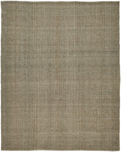 5' X 8' Gray Ivory And Blue Hand Woven Area Rug