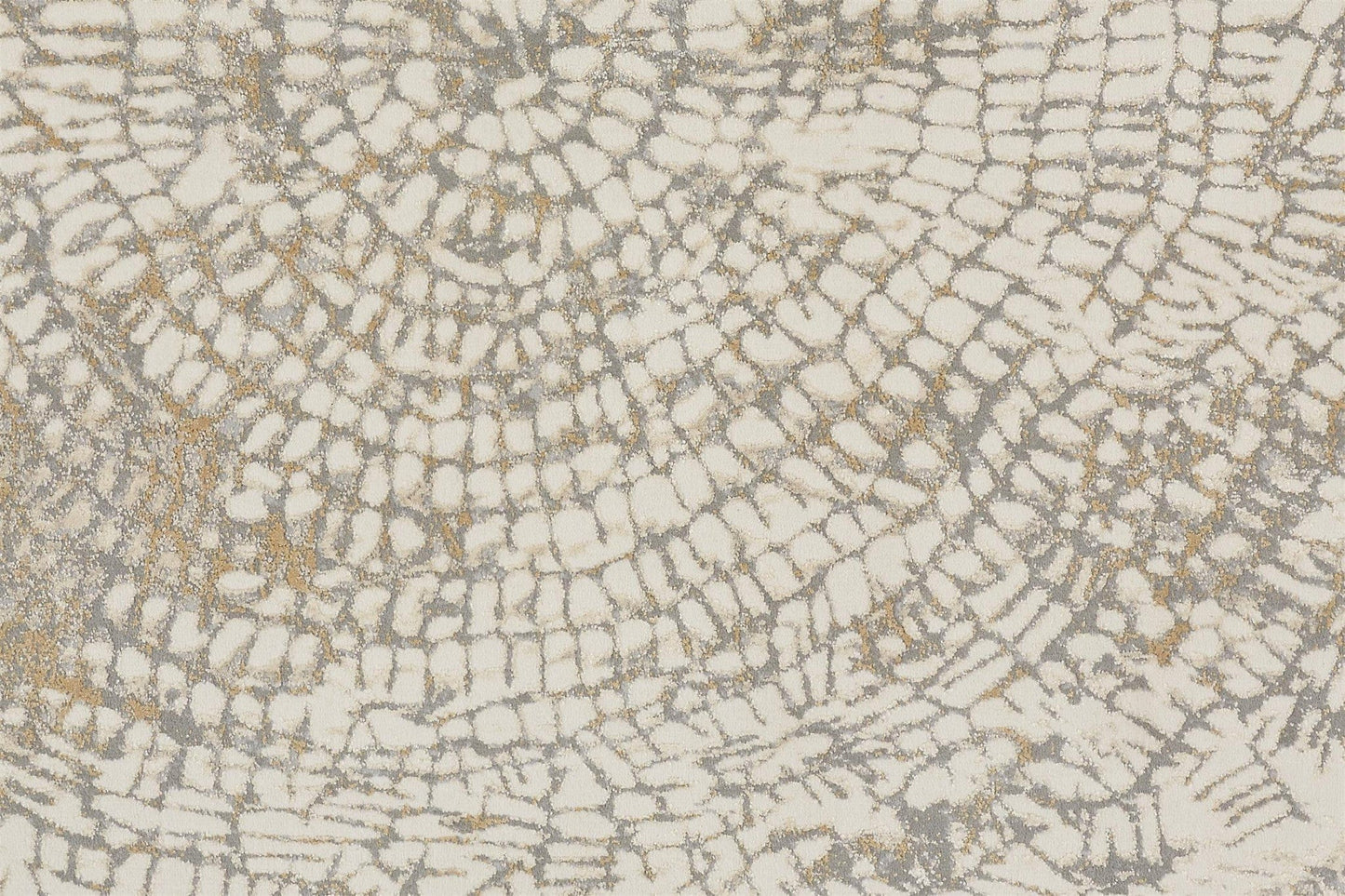 4' X 6' Ivory Tan And Gray Abstract Area Rug