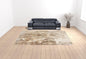 4' X 6' Tan Ivory And Brown Abstract Area Rug