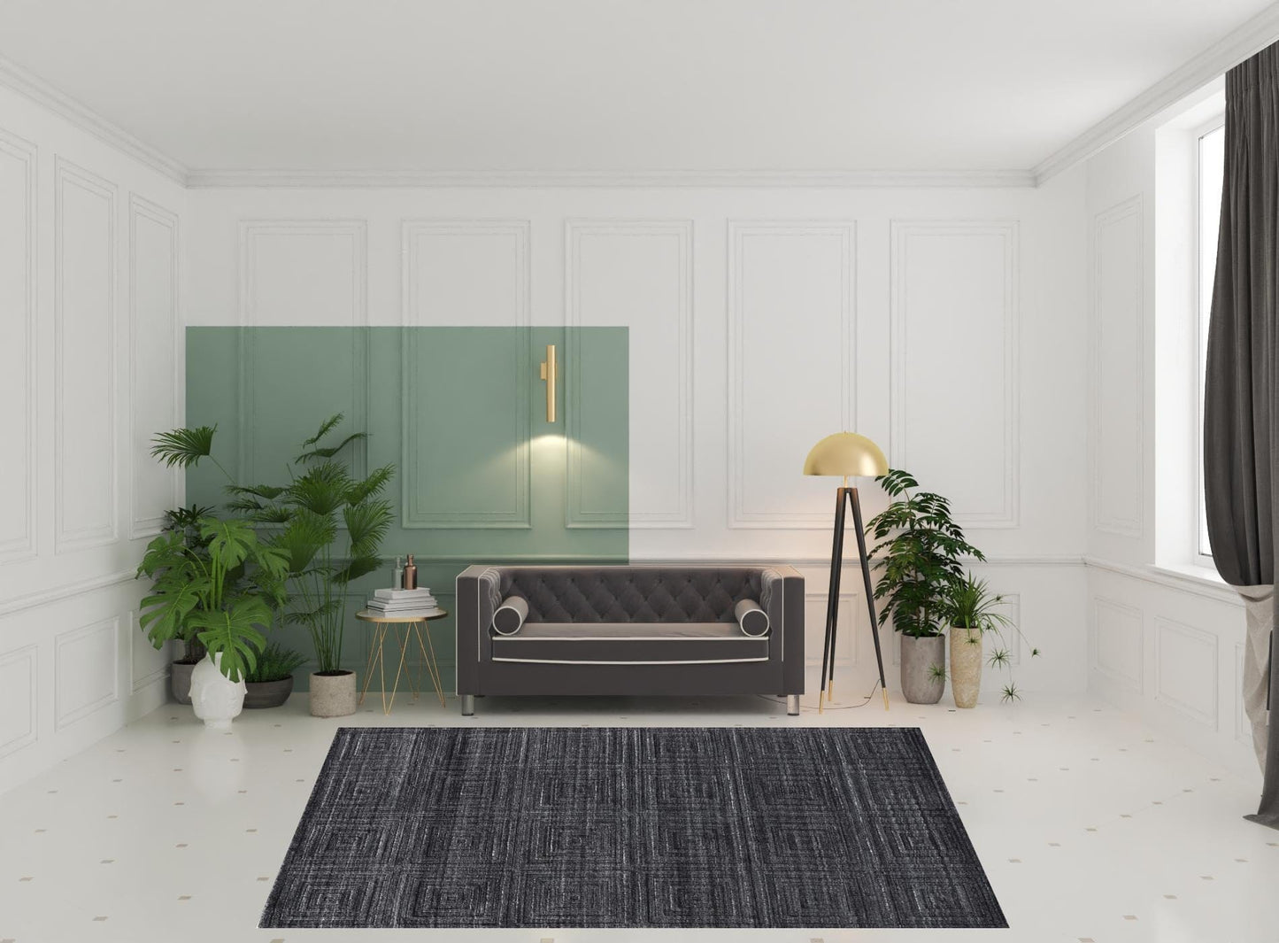 4' X 6' Gray And Silver Striped Hand Woven Area Rug