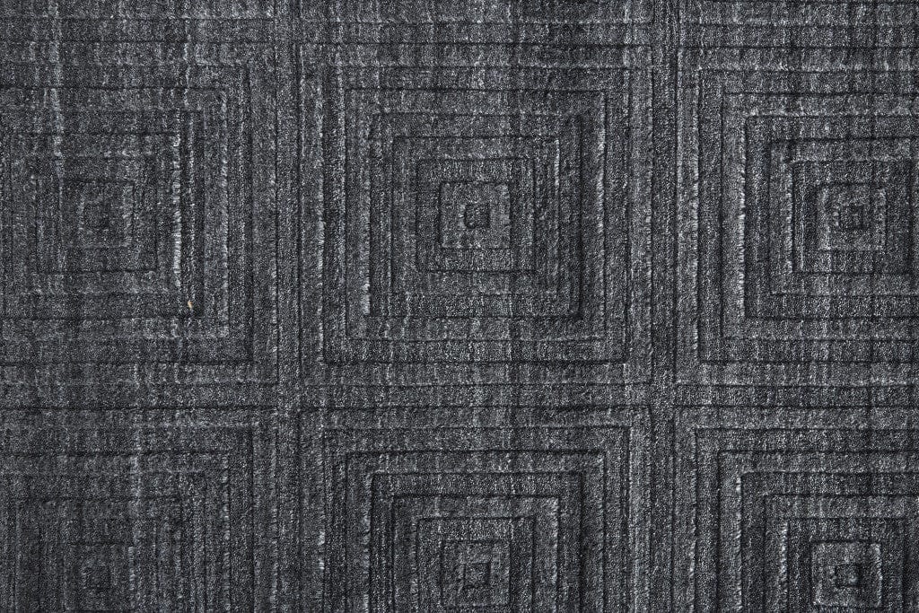 4' X 6' Gray And Silver Striped Hand Woven Area Rug