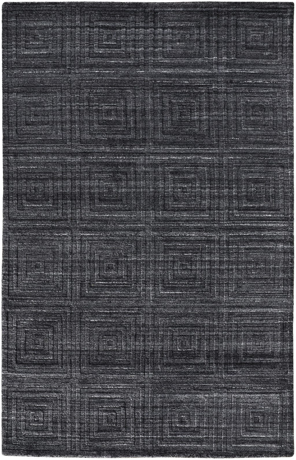 4' X 6' Gray And Silver Striped Hand Woven Area Rug