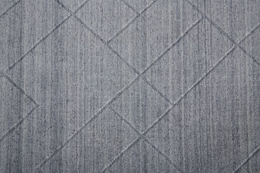 4' X 6' Ivory And Silver Striped Hand Woven Area Rug