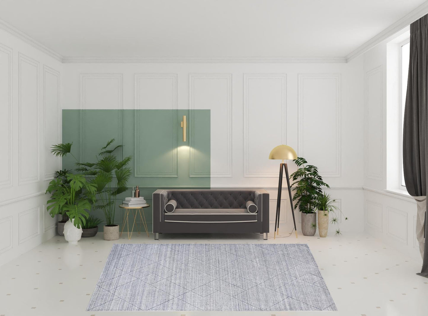 4' X 6' Ivory And Silver Striped Hand Woven Area Rug