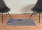 4' X 6' Gray Taupe And Blue Wool Abstract Tufted Handmade Area Rug