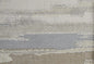 4' X 6' Brown And Ivory Abstract Power Loom Distressed Stain Resistant Area Rug