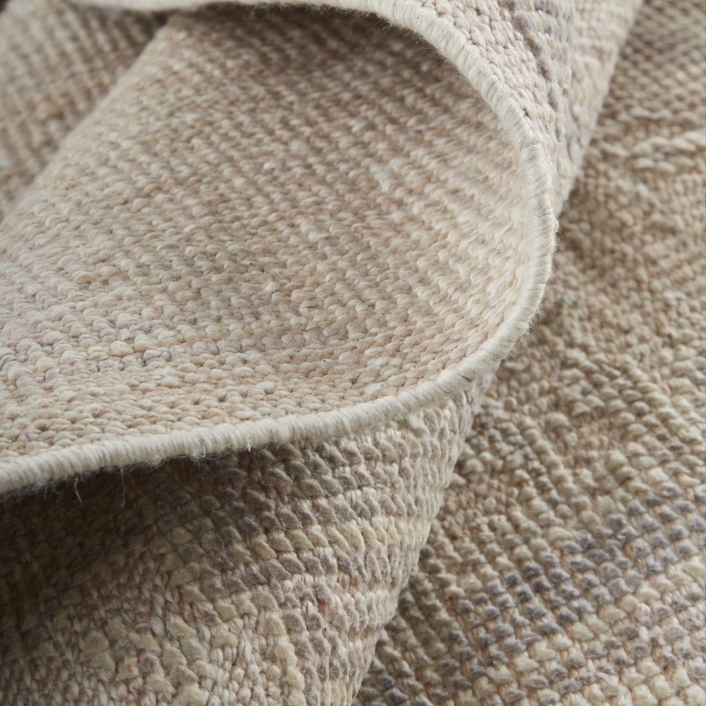 4' X 6' Tan And Brown Floral Hand Knotted Stain Resistant Area Rug