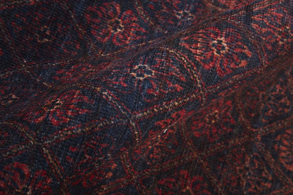 4' X 6' Red And Gray Striped Power Loom Area Rug