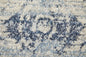 4' X 6' Blue And Ivory Power Loom Distressed Area Rug