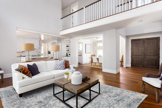 2' X 3' Blue And Gray Abstract Hand Woven Area Rug