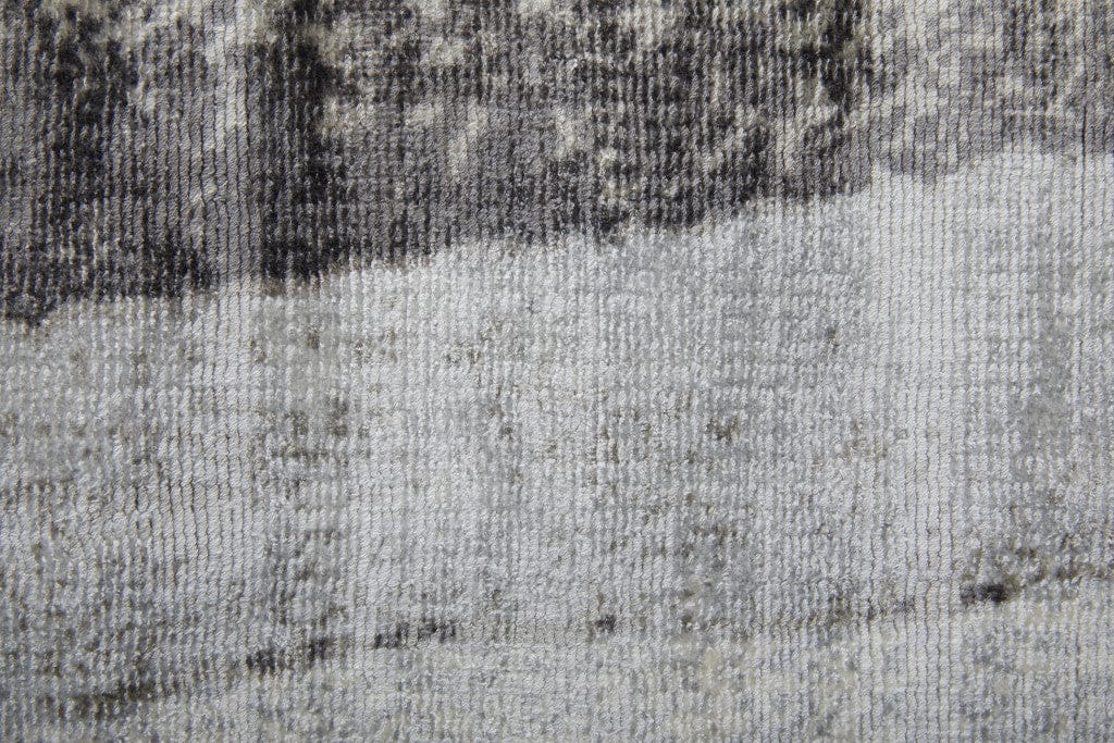 2' X 3' Gray Taupe And Ivory Abstract Hand Woven Area Rug