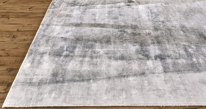 2' X 3' Gray Taupe And Ivory Abstract Hand Woven Area Rug